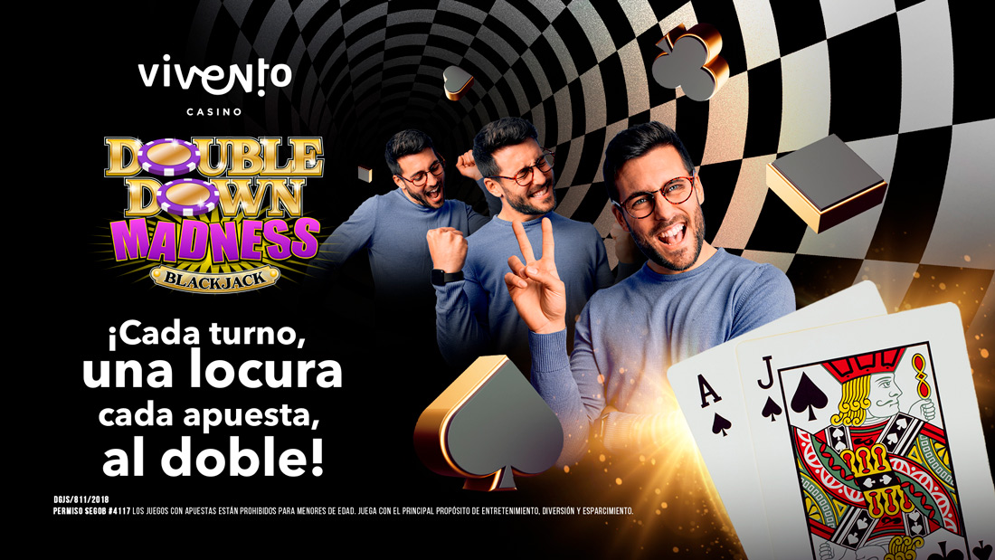 Ven, juega la intensidad del Doble Down Madness en Blackjack