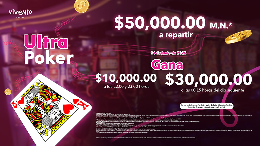 Nos vemos en el Sorteo Ultra Poker